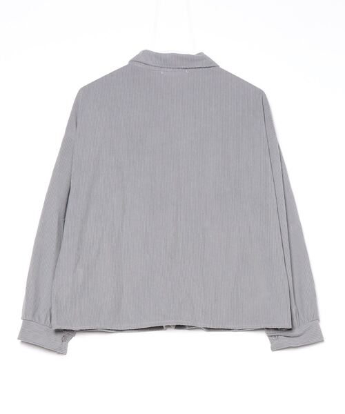 SallyLunn(サリーラン)の「コーデュロイポケットショートシャツ(シャツ/ブラウス・レディース・ブラック/ブラウン/グレー・FREE)」の13枚目の写真