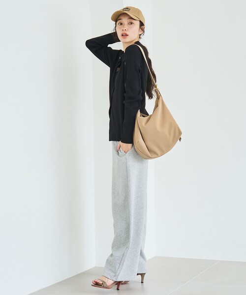 coen（コーエン）の「ウール混 襟付きリブニットカーディガン【YouTube紹介アイテム】（カーディガン/ボレロ・レディース・モカ/ダークブラウン/ブラック・L/M）」の7枚目の写真