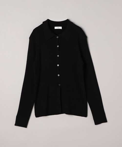 coen（コーエン）の「ウール混 襟付きリブニットカーディガン【YouTube紹介アイテム】（カーディガン/ボレロ・レディース・モカ/ダークブラウン/ブラック・L/M）」の22枚目の写真