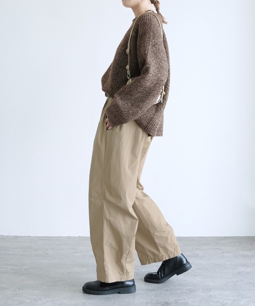 reca（レカ）の「ニュアンスメランジボリュームニット（ニット/セーター・レディース・ネイビー/ブラウン系その他/ボルドー・FREE）」の10枚目の写真