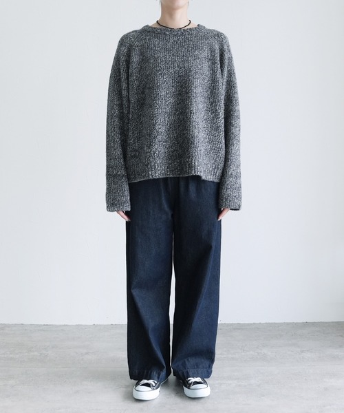 reca（レカ）の「ニュアンスメランジボリュームニット（ニット/セーター・レディース・ネイビー/ブラウン系その他/ボルドー・FREE）」の17枚目の写真