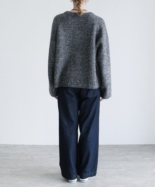 reca（レカ）の「ニュアンスメランジボリュームニット（ニット/セーター・レディース・ネイビー/ブラウン系その他/ボルドー・FREE）」の19枚目の写真