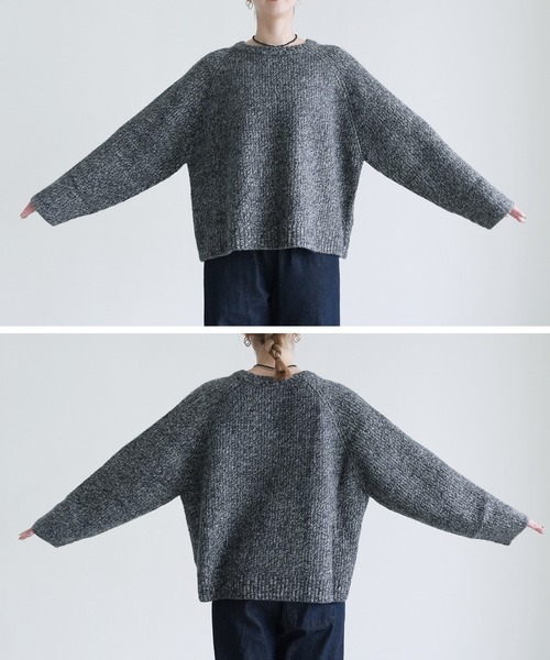 reca（レカ）の「ニュアンスメランジボリュームニット（ニット/セーター・レディース・ネイビー/ブラウン系その他/ボルドー・FREE）」の20枚目の写真