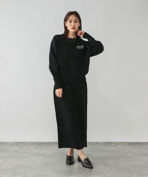 セール】スウェットライクニットSET/498352（ニット/セーター