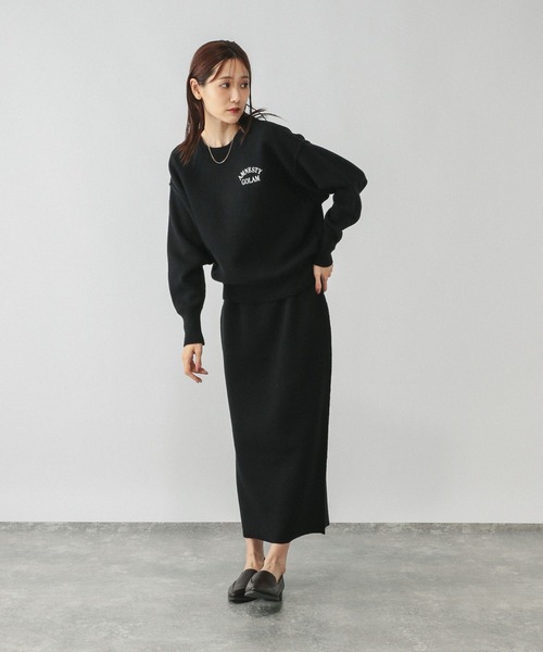 セール】スウェットライクニットSET/498352（ニット/セーター