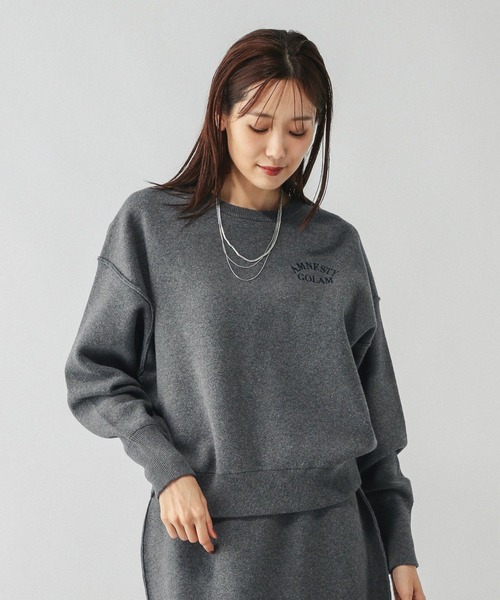 セール】スウェットライクニットSET/498352（ニット/セーター