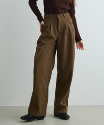 Mirette（ミレット）の「タック入りコーデュロイワイドパンツ Tucked Corduroy Wide Pants（その他パンツ）」