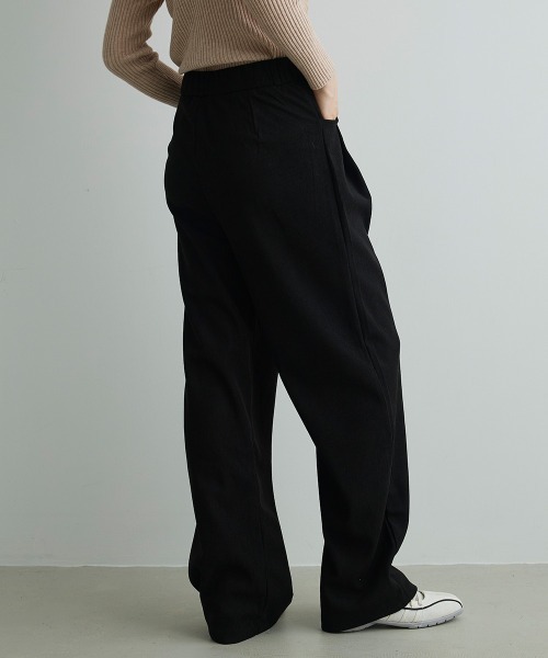 Mirette（ミレット）の「タック入りコーデュロイワイドパンツ Tucked Corduroy Wide Pants（その他パンツ・レディース・ブラウン/サンドベージュ/ブラック系/ブラック・MEDIUM/SMALL/LARGE）」の19枚目の写真