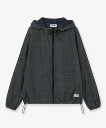 エイココンドウ　ブルゾン　ナイロン　水玉　ドット　ジップ　ジャンパー　黒　42 エイココンドウ ブルゾン ナイロン 水玉 ドット ジップ