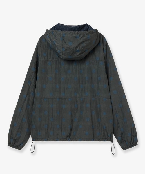 aeae（エーイーエーイー）の「DOT HOOD JUMPER（ナイロンジャケット・レディース・チャコール・FREE）」の2枚目の写真