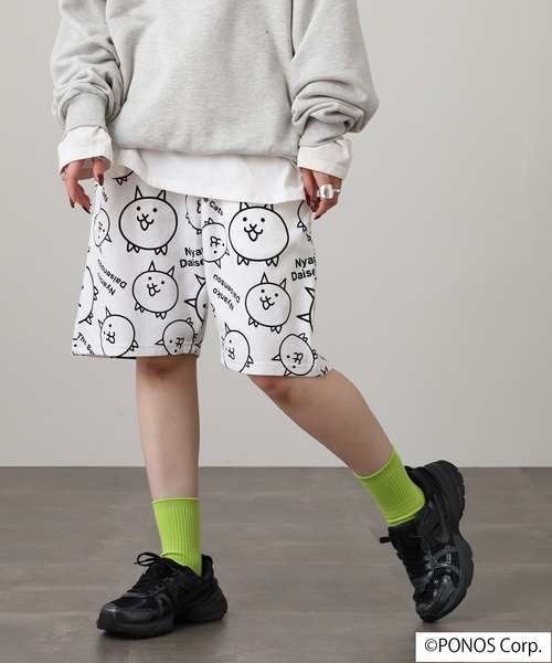 ACE(エース)の「にゃんこ大戦争 ハーフパンツ(その他パンツ・メンズ・ホワイト/ネイビー・M/L/LL)」の3枚目の写真