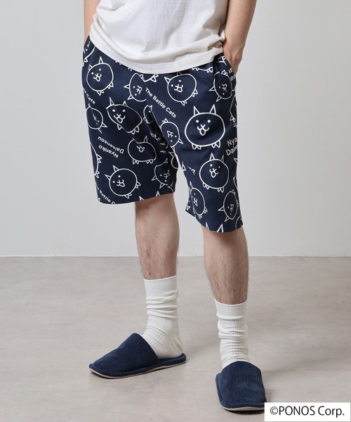 ACE(エース)の「にゃんこ大戦争 ハーフパンツ(その他パンツ・メンズ・ホワイト/ネイビー・M/L/LL)」の7枚目の写真