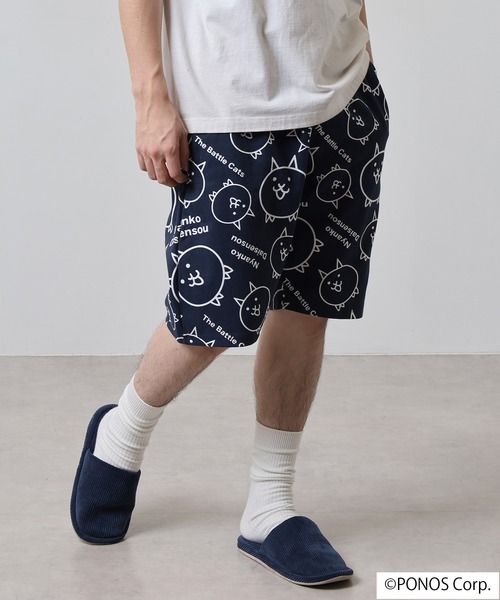 ACE(エース)の「にゃんこ大戦争 ハーフパンツ(その他パンツ・メンズ・ホワイト/ネイビー・M/L/LL)」の9枚目の写真