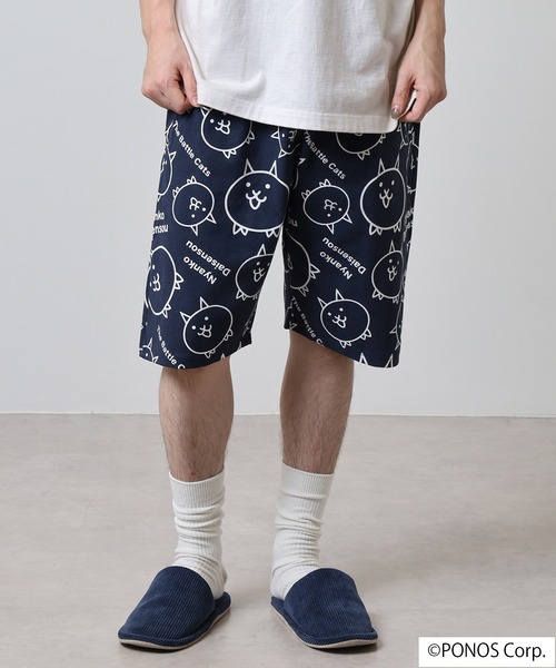 ACE(エース)の「にゃんこ大戦争 ハーフパンツ(その他パンツ・メンズ・ホワイト/ネイビー・M/L/LL)」の8枚目の写真