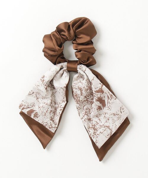 Vini（ヴィニ）の「ヘアスカーフ シュシュ ヘアタイ（シュシュ・レディース・ブラック系2/ブラウン系2/ブラウン系1/ブラック系3/ブラック系1・FREE）」の6枚目の写真