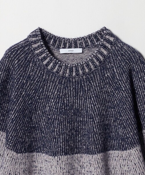 ASTRAET（アストラット）の「＜ASTRAET＞3G ショートスリーブ クルーネックニット（ニット/セーター・レディース・オレンジ/ネイビー・FREE）」の16枚目の写真