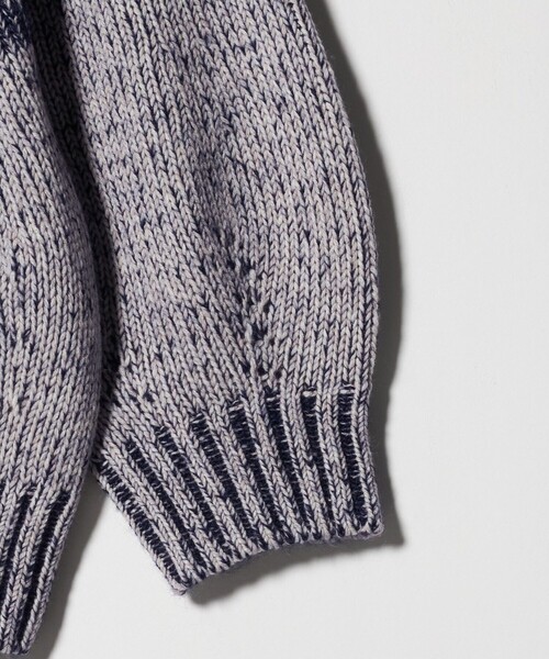 ASTRAET（アストラット）の「＜ASTRAET＞3G ショートスリーブ クルーネックニット（ニット/セーター・レディース・オレンジ/ネイビー・FREE）」の5枚目の写真