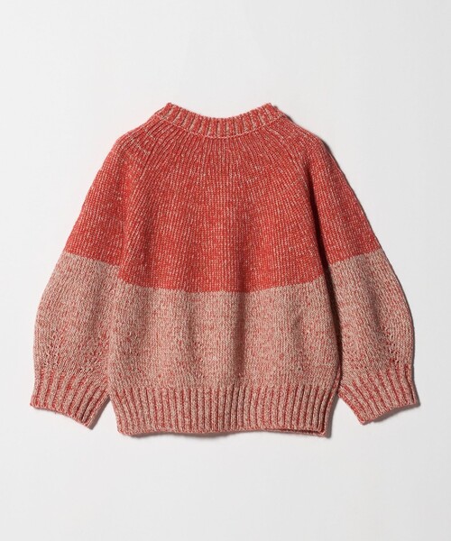 ASTRAET（アストラット）の「＜ASTRAET＞3G ショートスリーブ クルーネックニット（ニット/セーター・レディース・オレンジ/ネイビー・FREE）」の8枚目の写真