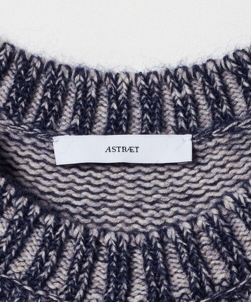 ASTRAET（アストラット）の「＜ASTRAET＞3G ショートスリーブ クルーネックニット（ニット/セーター・レディース・オレンジ/ネイビー・FREE）」の3枚目の写真