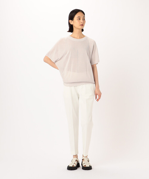 Gabardine K.T（ギャバジンケーティー）の「ドライオックス すっきり細見えパンツ（その他パンツ・レディース・ベージュ/ホワイト・9号）」の3枚目の写真