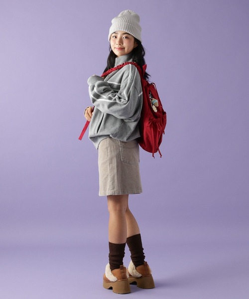 tiny tiny（ティニーティニー）の「ギャザースリングバッグ[tiny tiny(ティニーティニー)]（ショルダーバッグ・レディース・ブラック/レッド・0）」の9枚目の写真