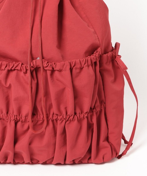 tiny tiny（ティニーティニー）の「ギャザースリングバッグ[tiny tiny(ティニーティニー)]（ショルダーバッグ・レディース・ブラック/レッド・0）」の15枚目の写真