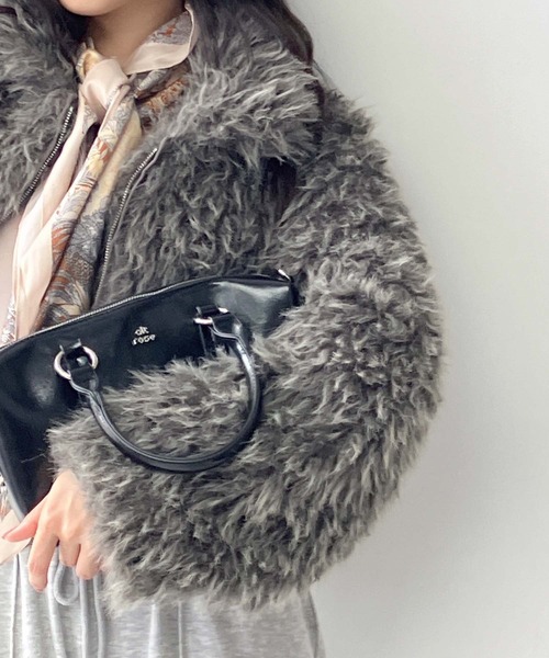 セール】♪Wジップファスナー フェイクファーブルゾン（ブルゾン）｜AS