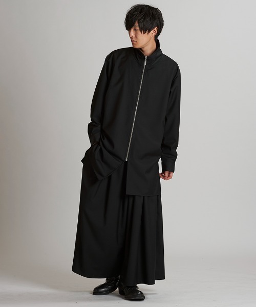 NO ID.（ノーアイディ）の「ms6295- ZIPﾛﾝｸﾞSH シャツ(457006-043S)（シャツ/ブラウス・メンズ・グレー/ブラック系その他/ブラック・ONE SIZE）」の8枚目の写真