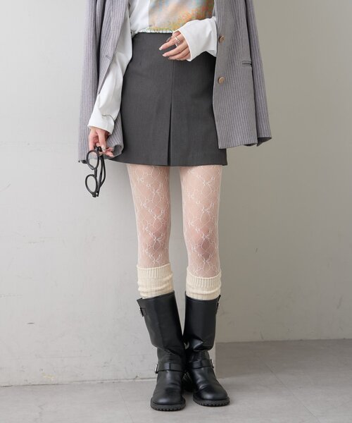mystic（ミスティック）の「【新色チャコールグレーが登場！/低身長/高身長/2サイズ展開◎】スリットミニスカパン（スカート・レディース・ブラウン/ブラック/ブラウン系その他/チャコールグレー・1/2）」の7枚目の写真
