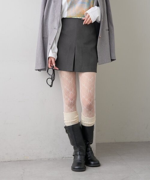 mystic（ミスティック）の「【新色チャコールグレーが登場！/低身長/高身長/2サイズ展開◎】スリットミニスカパン（スカート・レディース・ブラウン/ブラック/ブラウン系その他/チャコールグレー・1/2）」の15枚目の写真