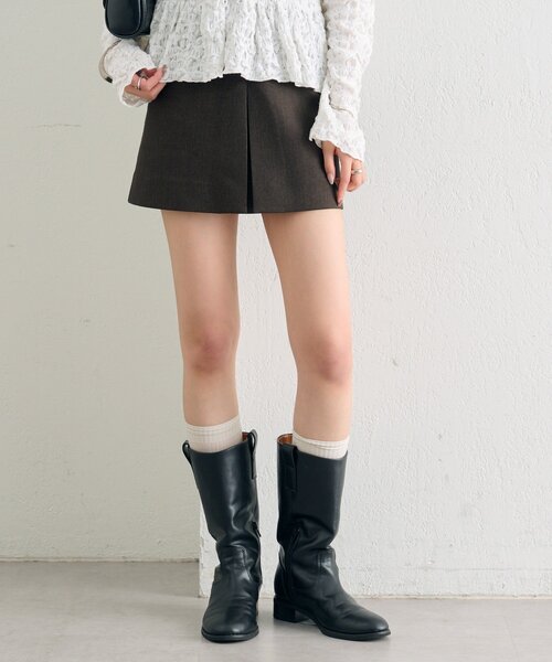 mystic(ミスティック)の「【新色チャコールグレーが登場!/低身長/高身長/2サイズ展開◎】スリットミニスカパン(スカート・レディース・ブラウン/ブラック/ブラウン系その他/チャコールグレー・1/2)」の20枚目の写真