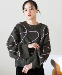 RAGEBLUE | コード刺繍ニットプルオーバー(ニット/セーター)