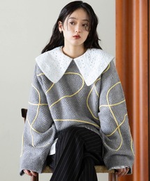 RAGEBLUE | コード刺繍ニットプルオーバー(ニット/セーター)