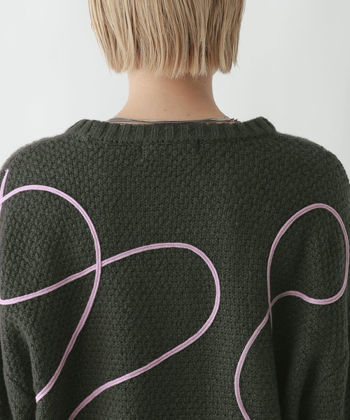 コード刺繍ニットプルオーバー（ニット/セーター）｜RAGEBLUE（レイジ