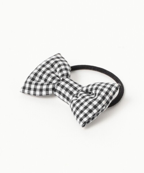 こども ビームス（コドモビームス）の「lusikka / ギンガムチェック リボン ヘアゴム（ヘアゴム・キッズ・ブルー/ブラック/ピンク/レッド/オレンジ/パープル・ONE SIZE）」の8枚目の写真