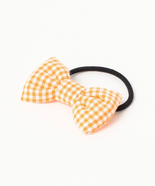 こども ビームス（コドモビームス）の「lusikka / ギンガムチェック リボン ヘアゴム（ヘアゴム・キッズ・ブルー/ブラック/ピンク/レッド/オレンジ/パープル・ONE SIZE）」の14枚目の写真