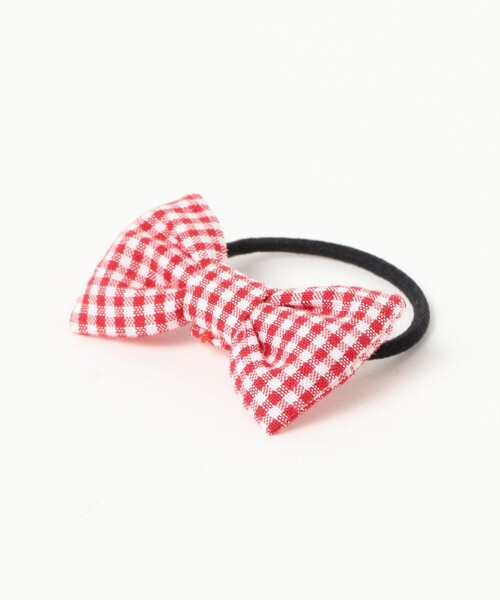 こども ビームス（コドモビームス）の「lusikka / ギンガムチェック リボン ヘアゴム（ヘアゴム・キッズ・ブルー/ブラック/ピンク/レッド/オレンジ/パープル・ONE SIZE）」の17枚目の写真
