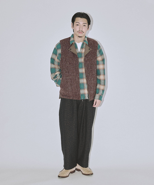 JOURNAL STANDARD J.S HOMESTEAD(ジャーナルスタンダードホームステッド)の「J.S.Homestead / ツイード キルト リバーシブル ベスト(その他アウター・メンズ・ライトグレー/ブラウン・FREE)」の10枚目の写真
