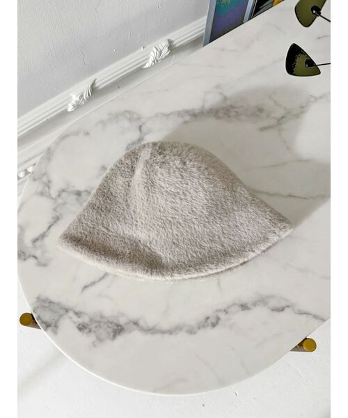 MERCURYDUO(マーキュリーデュオ)の「ファーバケハ(ハット・レディース・ブラック/グレー/オフホワイト・FREE)」の3枚目の写真