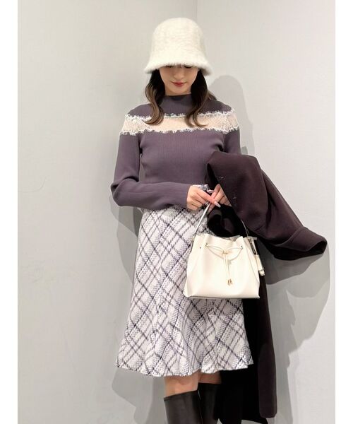 MERCURYDUO(マーキュリーデュオ)の「ファーバケハ(ハット・レディース・ブラック/グレー/オフホワイト・FREE)」の9枚目の写真