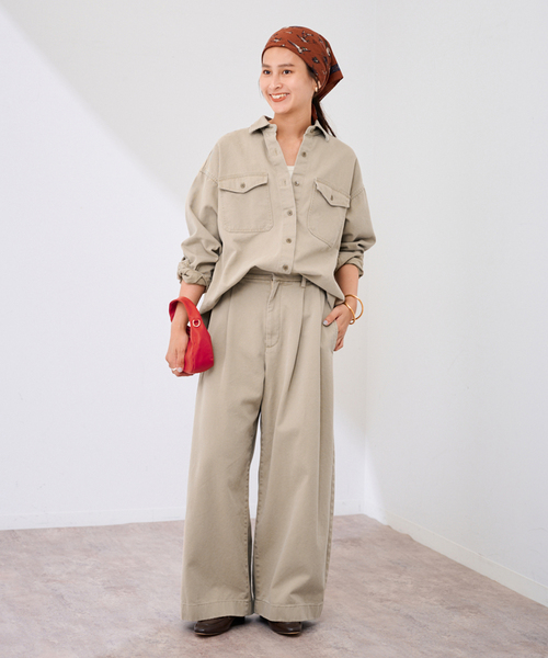 FRAMeWORK CHINO SLOUCHY シャツ セール】CHINO SLOUCHY シャツ（シャツ/ブラウス）｜FRAMeWORK