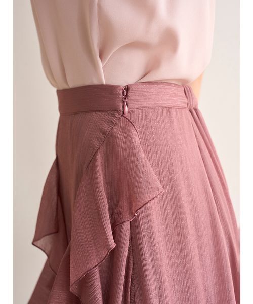 SNIDEL（スナイデル）の「ラッフルフリルティアードスカート（スカート・レディース・アイボリー/その他/ピンク・0/1）」の19枚目の写真