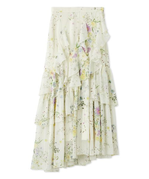 ラッフルフリルティアードスカート（スカート）｜SNIDEL（スナイデル