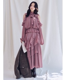 新品　FRAY I.D フリルティアードスカート 0 SNIDEL セルフォード 新品 FRAY I.D フリルティアードスカート 0 SNIDEL セルフォード