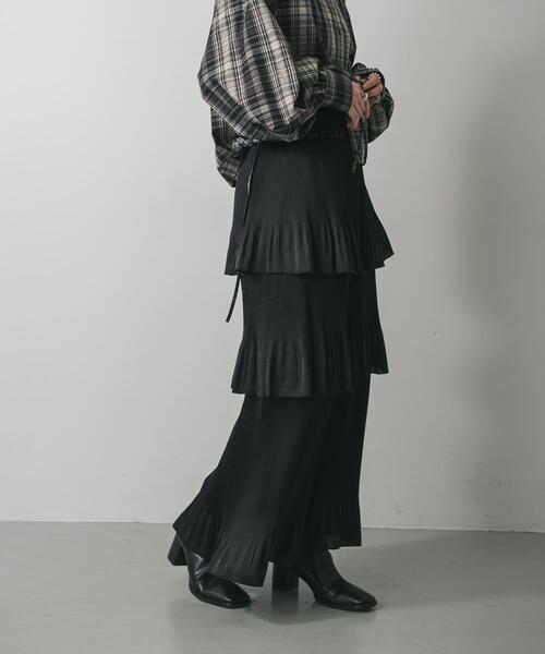 セール】ティアードプリーツスカート（スカート）｜SENSE OF PLACE by