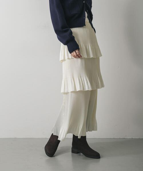 SENSE OF PLACE by URBAN RESEARCH（センスオブプレイスバイアーバンリサーチ）の「ティアードプリーツスカート（スカート・レディース・アイボリー/ブラック/ブラウン・ONE）」の11枚目の写真