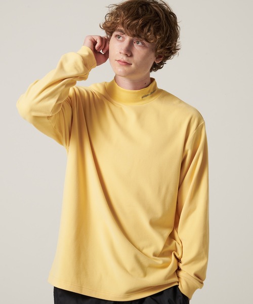 Eddie Bauer(エディーバウアー)の「ブラッシュド スムース モックネック Tシャツ(Tシャツ/カットソー・メンズ・ホワイト/ライトイエロー/ブラック・XXL/XL/L/M/S)」の3枚目の写真