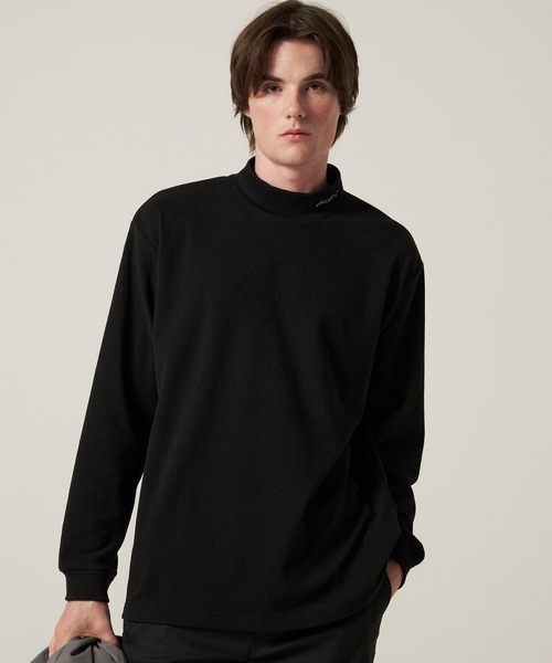 Eddie Bauer(エディーバウアー)の「ブラッシュド スムース モックネック Tシャツ(Tシャツ/カットソー・メンズ・ホワイト/ライトイエロー/ブラック・XXL/XL/L/M/S)」の2枚目の写真