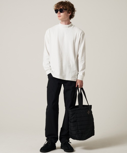 Eddie Bauer(エディーバウアー)の「ブラッシュド スムース モックネック Tシャツ(Tシャツ/カットソー・メンズ・ホワイト/ライトイエロー/ブラック・XXL/XL/L/M/S)」の12枚目の写真