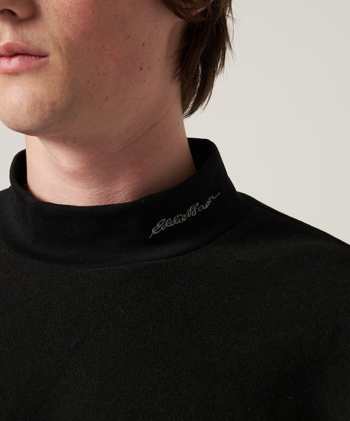 Eddie Bauer(エディーバウアー)の「ブラッシュド スムース モックネック Tシャツ(Tシャツ/カットソー・メンズ・ホワイト/ライトイエロー/ブラック・XXL/XL/L/M/S)」の4枚目の写真